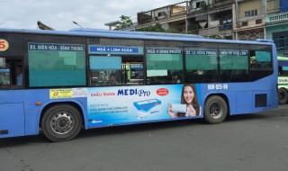 THOI THANH BINH advertises on bus
